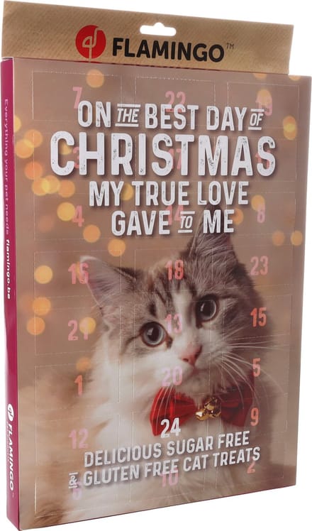Flamingo - Snack Katten - Kerst Kalender Chick’n Snack Kat 24stuks - 24st - 137353 - 24st