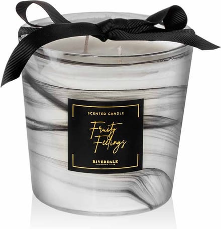 Riverdale Sense Geurkaars Fruityfeelings 11cm zwart/wit