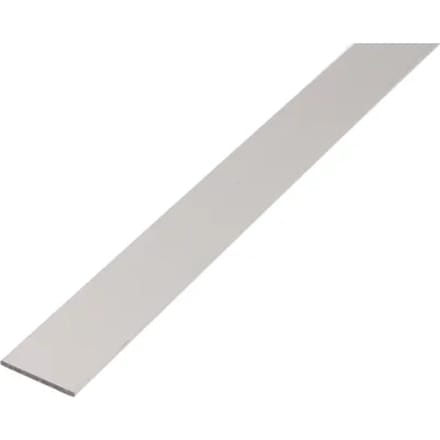 Alberts Plat Profiel - Aluminium Zilver - 25x2mm 2m