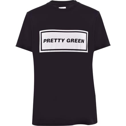 Pretty Green Heren Iconisch T-Shirt (Zwart)