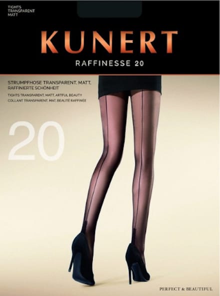 Kunert raffinesse 20 den naad panty maat 44/46 puder