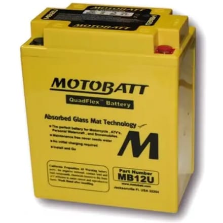 Motorfiets accu Motobatt MB12U (4 poles)