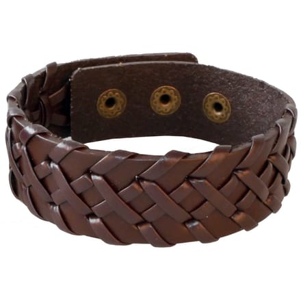 LGT JWLS Verstelbare Leren Armband in Bruin
