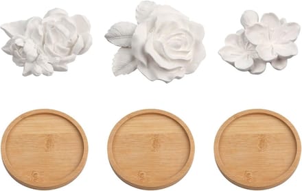 Set van 3 Geurstenen voor Essentiële Olie, Handgemaakte Diffuser, Luchtverfrisser en Aromatherapie Accessoire