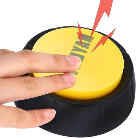 Antwoordzoemer Klas - Spel Buzzer - Interactief Spel - Helder Geluid - Diameter 9 cm - Rood