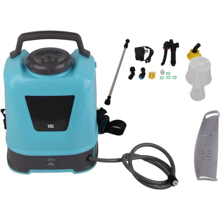 Pulvérisateur électrique bleu rechargeable à batterie de 10 L avec poignée black