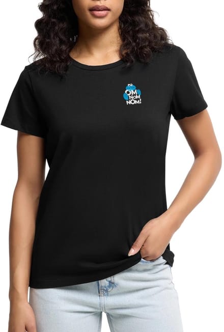 Sesamstraat Koekiemonster Om Nom Nom Premium T Shirt Dames