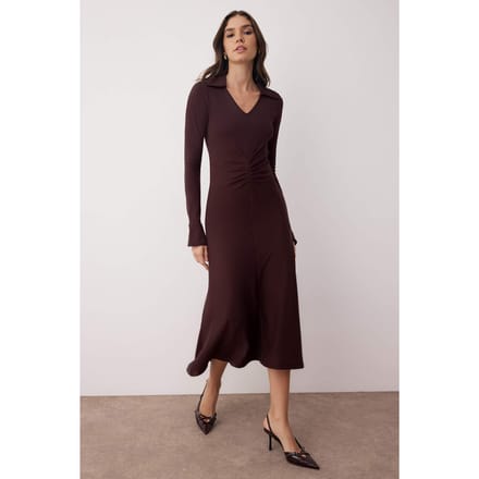 Damesjurk Unifarben Maxi Lange Casual Bodycon Jurk