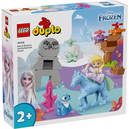 LEGO 10418 DUPLO Disney Elsa en Bruni in het Betoverde Bos Frozen 2 Set met Poppetjes