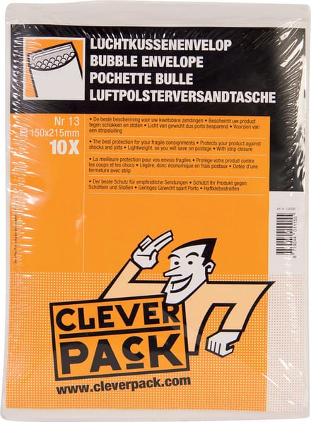 Envelop cleverpack luchtkussen 13 170x225 wit | 5 stuks