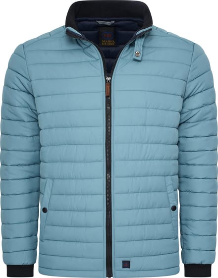 Mario Russo Wave Jacket - Jas Heren - Winterjas Heren - Waterafstotend - Stone Blue - M