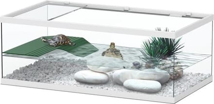 Tortum 55 - Terrarium Waterschildpad - Wit - 55x29x20 cm