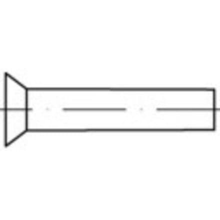 TOOLCRAFT 112276 Verzonken klinknagel (Ø x l) 4 mm x 8 mm Staal 1000 stuk(s)