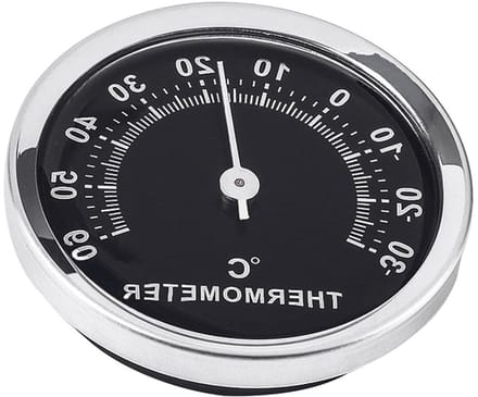 Digitale Hygrometer - Temperatuurmeter - Binnenklimaat Meten - Wandmontage Ontwerp - 5.8 cm - Zwart