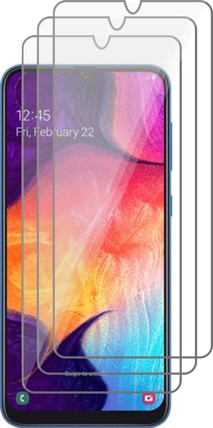 Screenprotector geschikt voor Samsung A30 - Beschermglas Screen Protector Glas - 3 stuks