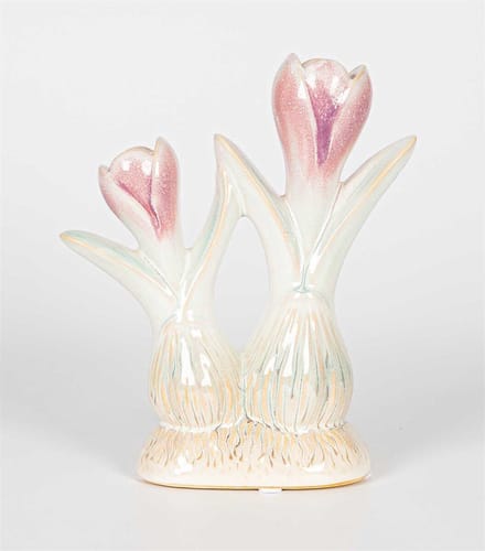 HomeBound by KY | Aardewerk tulpenvaas roze | tulpenvaas | 18,5x7x21,5cm