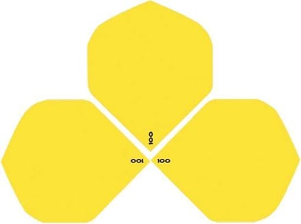 ABC Darts - Dart Flights Strong100 Geel - 8 sets (24 stuk)