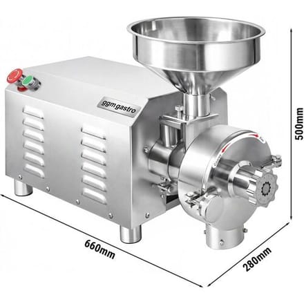 GGM Gastro Elektrische Getreidemühle - 40kg/h - Mahlgrad stufenlos einstellbar - 1500 U/min
