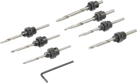 Silverline Verzinkboor Set 3 t/m 6 mm - 7 Delig