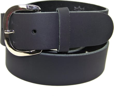 100% leer- 4 cm breed - Damesriem - Zwart - maat 110 cm.