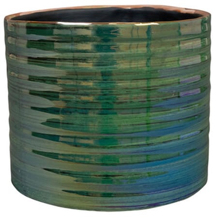 Ter Steege - keramiek Bloempot - groen - D17 x H17 cm - Opening 15 cm