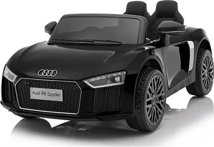 Elektrische bestuurbare kinderauto Audi R8 Spyder zwart - 3,6 km/u