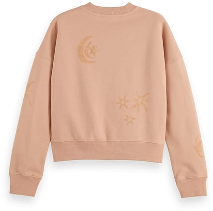 Scotch & Soda Relaxed Fit Sweatshirt With Flock Print