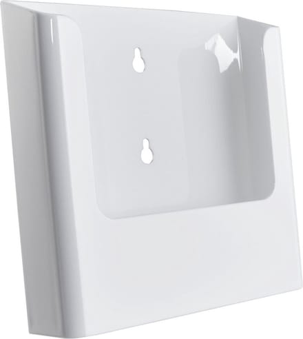 A5 Witte Wandfolderhouder / Brochurehouder / Houder Met Boorgaten - Type A5-Wit