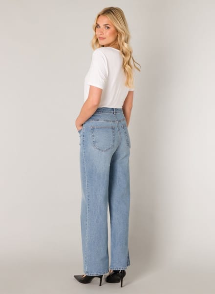 BASE LEVEL Amy Bottoms - Light Blue - maat W38 / L32