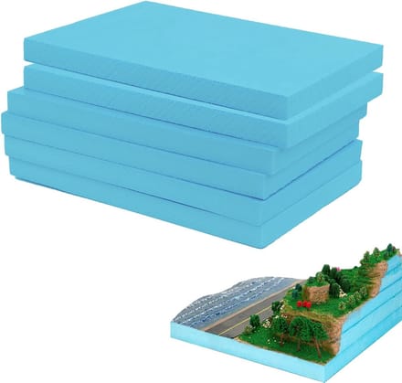 Schuimplaat Hardschuim - Doe-het-zelf Platen - Modelbouw Creëren - Hoogdicht Schuim - 6 Stuks 40x30cm - Wit