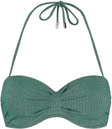 Beachlife padded wired bikinitop in de kleur groen.