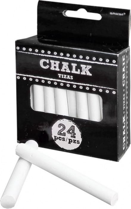 24 witte krijtjes