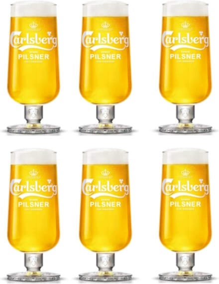 Carlsberg Bierglazen - 6 stuks - Pint