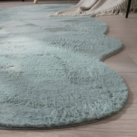 Flycarpets Kinderkleed - Wolk - Turquoise