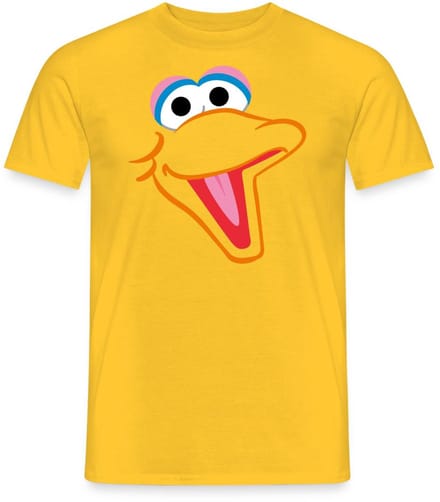 Sesamstraat Bibo Gezicht Kostuum T-Shirt Heren