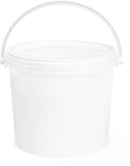 Garronda Emmer Met Deksel - Verpakkingsemmer - Emmertje - Rond – GD-PL-BIS-Whit