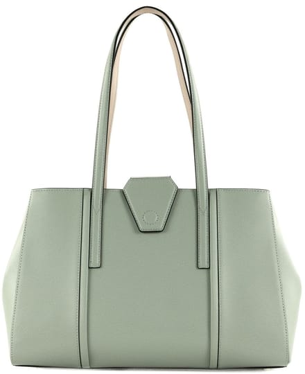 FURLA Leren Handtas Schoudertas Riva Tote Rugiada Mintgroen