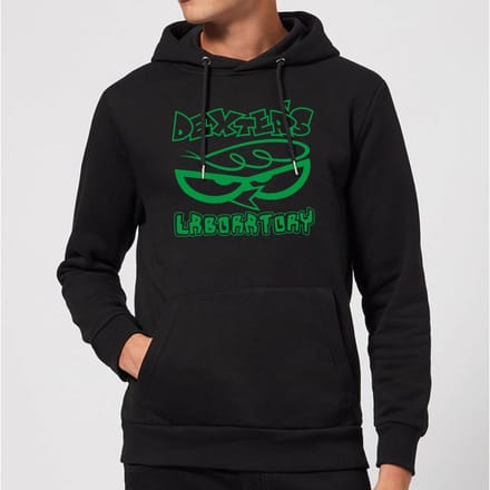 Dexters Lab Logo Hoodie - Black - XXL