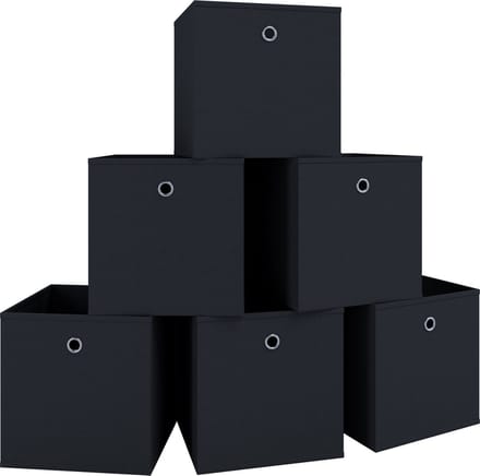 Set van 6 vouwdozen vouwdoos stoffen doos vouwdozen plank doos opbergdozen