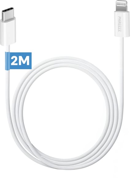 Oplaadkabel geschikt voor iPhone - Geschikt voor usb C naar Lightning kabel - Snellader - 2 meter