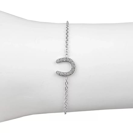 Strass paardenhoef armband HORKA