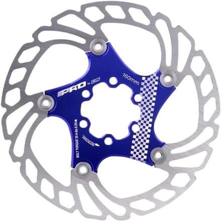 Fietsrem Schijf - Remrotor - Mountainbiken - Drijvend Ontwerp - 160 mm - Blauw