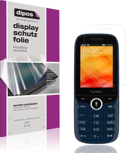 dipos – 4x Beschermfolie geschikt voor Lava A5 23 | Krasbestendige & heldere Screenprotector Ultra-Thin