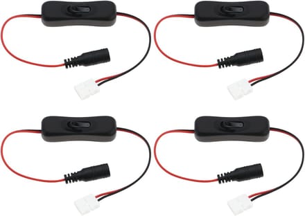 Dailygoods - 4 Stuks Inline Tuimelschakelaars voor Elektronische Toepassingen