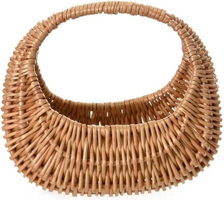 Egmont Toys Rieten mand ovaal ca 19x18x12 cm.