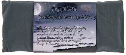 Oogkussen met kristalzout en lavendel Grijs