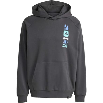 Adidas Power Graphic Hoodie Grijs L Man