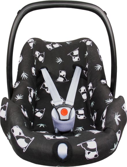 Autostoelhoes 0+ - Interlock - Shy Panda - Black - Briljant Baby