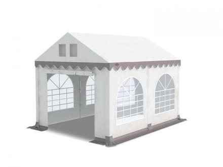 GO-PRO | 3x4 | Partytent | Met grondframe | Wit-grijs