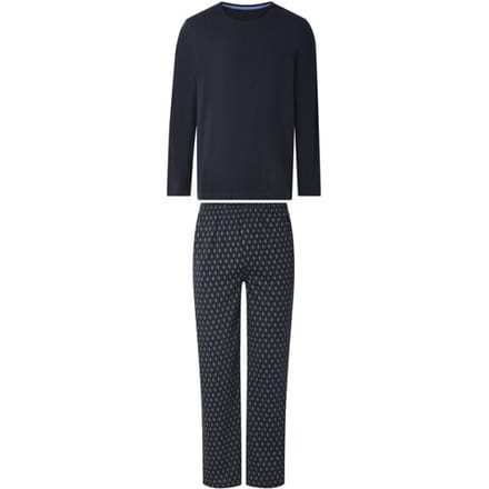 ESMARA MEN Heren pyjama (Marineblauw, S)